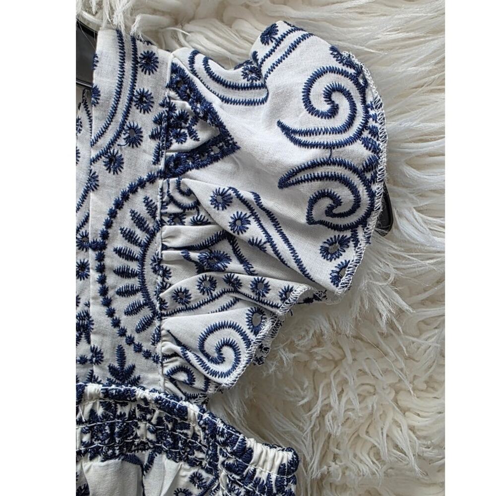 AQUA Girls' Embroidered Dress, Little Kid, Big Kid - Exclusive M 9/10 - Picture 6 of 9